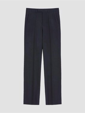 Valentino Garavani Wool Navy Straight-Leg Dress Pants US 36